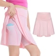 thumbnail image 2 of XXWXYD Girls Tennis Skirt Shorts Spring Summer Outdoor Sports Play Comfortable Stretchy Fabric Wicking High Athleti𝖼 Wear Casual Skirt Active Costum𝖾, 2 of 5