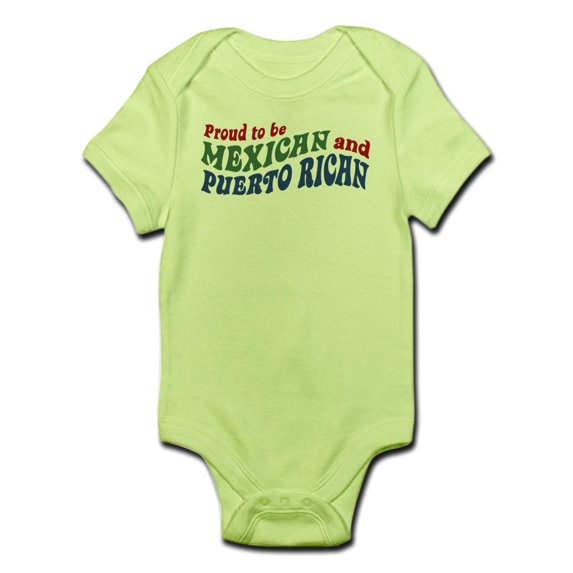 CafePress - Proud Mexican And Puerto Rican Infant Bodysuit - Baby Light Bodysuit