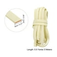 thumbnail image 2 of Flat Leather Cord, 5.5 Yard 8mm Leather String Strips for DIY Crafts, Beige White, 2 of 6