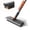 Gray, variant on Floor Scrub Brush with Long Handle, Mini 3-in-1 Heavy-Duty Stiff Bristle Scrubber with Squeegee for Shower, Bathroom, Kitchen, Patio, Garage, Wall & Deck Cleaning