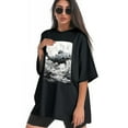 thumbnail image 3 of Plus Size Shirt for Women Black Tops for Women Short Sleeves Shirt for Women T Shirt Crewneck Shirt for Women XS, 3 of 5