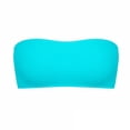 thumbnail image 3 of EliteGoogv Bandeau Bikini Top For Women Removable Straps Tube Swimsuit Top Summer Beach Pool Swimwear Sky Blue, 3 of 7