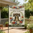 thumbnail image 6 of Lksixu America 250th Anniversary Garden Flag, 1776-2026 Commemorative USA 250 Years Banner, Double-Sided Red White & Blue Flowers Design Patriotic Yard Sign, 4th of July Decorations for Outdoor Lawn, 6 of 6