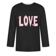 thumbnail image 4 of Jinhomg Love Graphic Tees for Men 2025 Trendy Valentine's Day T-Shirts Big and Tall Comfy 3/4 Sleeve Crew Neck Holiday Tops Couple Gifts Black L, 4 of 5