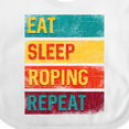 thumbnail image 4 of Inktastic Calf Roping Rodeo Eat Sleep Roping Repeat Boys or Girls Baby Bib, 4 of 4