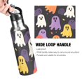 thumbnail image 4 of Yayeee 20oz Insulated Water Bottle Double Wall Stainless Steel with Flip Straw Lid, Yellow Halloween Ghosts, 4 of 7