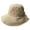Khaki, variant on Pnellth Women Fisherman Hat Japanese Style Anti-UV Drawstring Adjustable Head Circumstance Sun Hat Daily Headwear