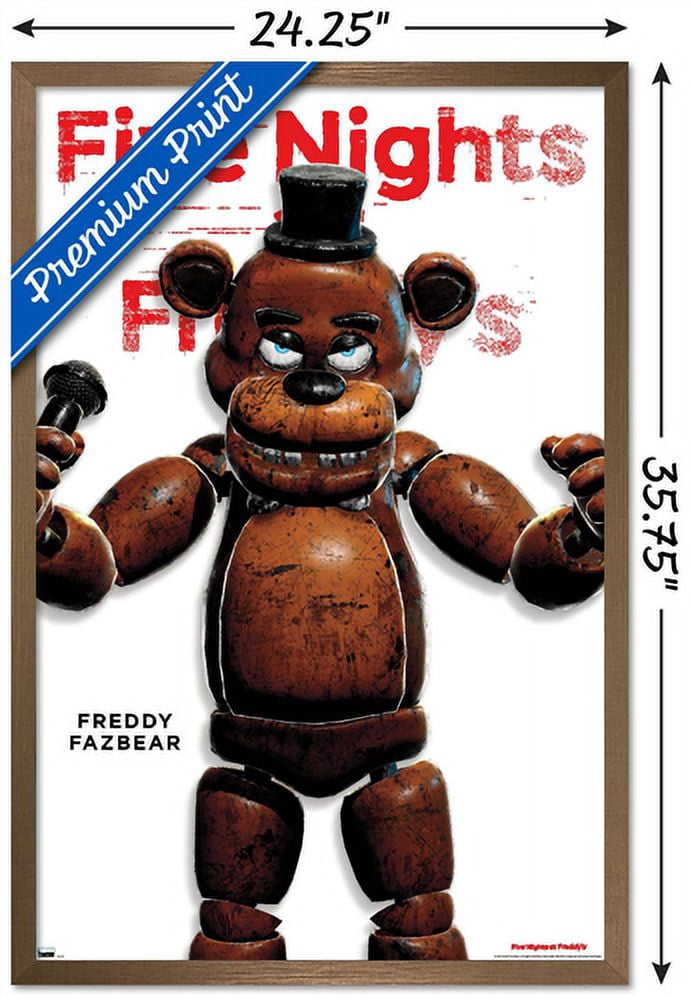Five Nights at Freddy's - Freddy Feature Series Wall Poster, 22.375" x 34" Framed