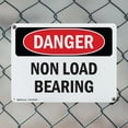 thumbnail image 5 of (2 Pack) Non Load Bearing OSHA Danger Sign 14 Inch X 10 Inch Plastic Sign, Weather Resistant, UV Protected for Workplace, Business, and Construction Site, Made in the USA, 5 of 8