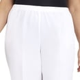 thumbnail image 3 of Alfred Dunner Women's Plus Size Solid Elastic Waist Pants, 3 of 4