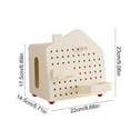 thumbnail image 3 of Uncomplicated Pegboard House Tissue Box And Desktop Organizer Distinctive Drawer Storage Rack With Dividers For Living Room Remote Control, 3 of 6