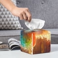 thumbnail image 6 of Sikiie Rainbow Lamb Breakfast Leather Tissue Box Cover Square, tissue box holder - 5.2”x5.2”x5.2”, 6 of 7