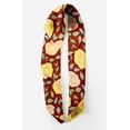 thumbnail image 2 of Bimba Bandanas pour Tête Imprimés en Pure Soie à Feuilles de Hêtre Rouges et Bégonias Floraux Foulard d'Été pour Cou 40 x 80 Pouces, 2 of 6