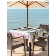 thumbnail image 2 of Outdoor Tablecloth with Umbrella Hole and Zipper, Happy Easter Square Table Cloth 54x54 Inch Waterproof Tablecloth, Black and White Carrots Colorful Plaid Picnic Table Cover for Patio Camping, 2 of 7