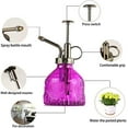 thumbnail image 6 of Glass Plant Mister 200ML, Vintage Spray Bottle with Top Pump, Fine Mist Garden Flower Sprayer Small Decorative Spritzer Watering Can Gift for Indoor Outdoor Succulent House Plant (Gradient Color), 6 of 7