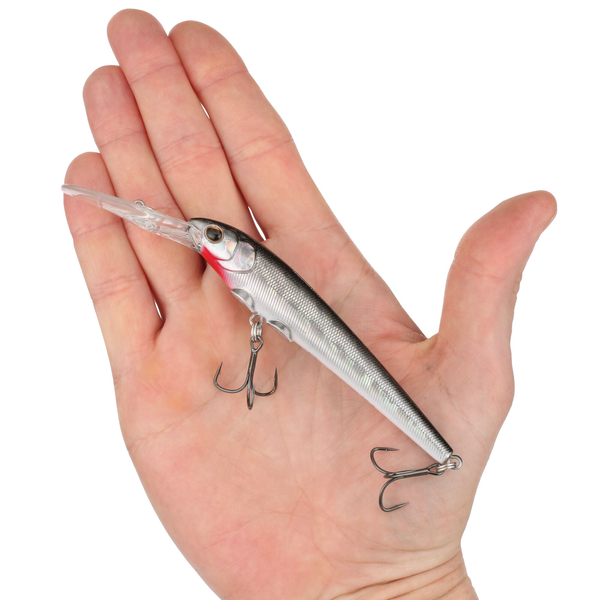 Berkley Deep Hit Stick, 4.25 in, Crankbaits, Black Silver (1 Count)
