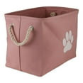 thumbnail image 1 of Design Imports CAMZ12482 Patte Rectangle Polyester pour Animaux de Compagnie Bin&44; Rose - Grand, 1 of 1