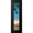 thumbnail image 2 of Pinto, Patricia 7x18 Black Modern Framed Museum Art Print Titled - Thin Palms III - In Coastal Colors, 2 of 5