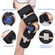 thumbnail image 4 of Rodillera ROM con bisagras, soporte de rodilla post operatorio, ajustable, negro, 4 of 8