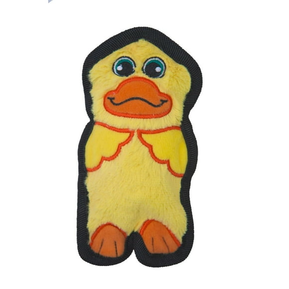 Outward Hound Durable Plush Squeak Dog Toy Invincibles Mini Duck
