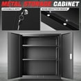 thumbnail image 2 of DNA Motoring 36" Black Lockable Heavy Duty Metal Storage Tool Cabinet w/ Adjustable Shelves, 2 of 7