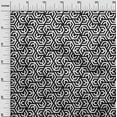 thumbnail image 3 of oneOone Cotton Poplin Black Fabric Geometric Craft Projects Decor Fabric Printed By The Yard 42 Inch Wide, 3 of 4