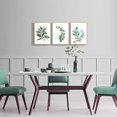 Curated visual reference: Gallery Detail: General Wood Framed Wall Art Large Green Leaves Wall Paintings