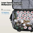 thumbnail image 6 of WARMOUNTS Insulated Bag 75 Cans & Soft Cooler Bag 2 in 1, w/ Insulating Cover, Upgraded Leakproof Camping Cooler Bag 2 Compartment for Camping Hiking Picnic Beach, 6 of 11