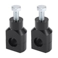 thumbnail image 1 of Unique Bargains 1 Pair Fit for 7/8' 22 mm Motorcycle Handlebar Handle Mounting Riser Clamp Mount Black, 1 of 7