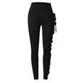 thumbnail image 4 of Black Gothic Pants for Women with Chains Cargo Pants Pants Buckle Strap Goth Steampunk Skinny Leggings Cargo Jogger, 4 of 7