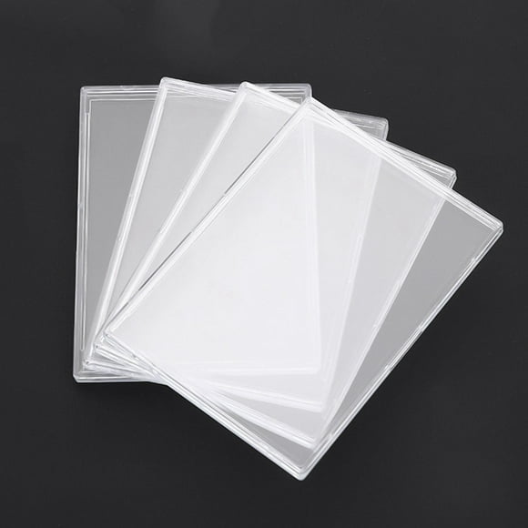 20Pieces Cards Sleeves Hard Plastic Card Protector Clear Card Trading Card Holder Card Prmk7152