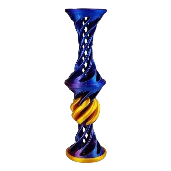 3D Printed Passthrough Double Layer Helical Tree Diversification Decompression Ornament Gifts