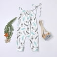 thumbnail image 3 of ATOGUTA Girls' Jumpsuits & Rompers Sleeveless Floral Print Strap Romper Jumpsuit 0-24 Months, 3 of 5