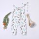 thumbnail image 3 of Body De Bebé Canastilla Onesies Para Niños Pequeños Niñas Sin Mangas Estampado Floral Mono De Una Pieza Con Correa Mono Gris Odeerbi  LM103-3991, 3 of 8