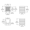 thumbnail image 5 of Mayne Freeport Patio Planter 18x18 - White, 5 of 5