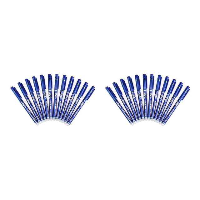 Bolígrafo borrable 12 Uds Bearachild 0,5mm tinta azul y negra mango lavable
