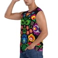 thumbnail image 2 of Disketp Traditional Floral Polish Sleeveless Tshirts for Men, Muscle Shirts for Men Dry Fit Tank Top-X-Large, 2 of 5