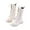 White, variant on WUUJIPAI Girls White Combat Boots, Mid Calf Combat Boots with Non Slip Sole and Soft Lining for Daily Wear