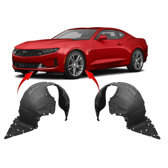 DCP Set of 2 Fender Liners for Chevrolet Camaro 2016-2022 GM1248295 GM1249295