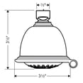thumbnail image 2 of Hansgrohe 6126000 3.5 in. Croma C 75 2-Spray Showerhead in Chrome, 2 of 2