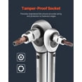 thumbnail image 2 of VEVOR Torx Bit Socket Set 34-Piece Solid Star and Tamper Proof T6-T70 S2 Alloy Steel, 2 of 9