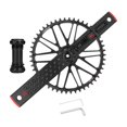 thumbnail image 2 of Juego de bielas para bicicleta, fácil instalación, plato 50T para bicicletas plegables Negro, 2 of 8
