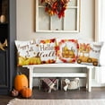 thumbnail image 3 of Fall Thanksgiving Throw Pillow Covers Set of 4 16x16 inch Orange Pumpkin Truck Maple Leaves Pillowcase Outdoor Decorative Cushion Couch Cover Farmhouse Harvest Cushion Cases, 3 of 5