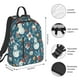 thumbnail image 2 of Disketp Christmas Snowman Gift Mochila Ligera e Impermeable, Mochila de Día Resistente para Viajes, Senderismo y Uso Diario para Hombre y Mujer, 2 of 7