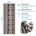 thumbnail image 2 of Boho Orange and Black Geometric Ethnic Pattern Hot Yoga Mat Towel Non Slip for Hot Yoga - Quick-Drying Yoga Mat Cover with 4 Corner Pockets with Travel Bag - Hot Yoga Towel Non Slip 74"x26", 2 of 6