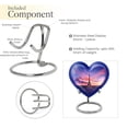 thumbnail image 4 of Eifil Tower Pink Sky View Memorial Urns And Keepsakes For Ashes - Religious Urns For Human Ashes - Small Keepsake Urns For Human Ashes - Funeral Heart Shaped Urns For Ashes (Size - 3inch, 1Pcs), 4 of 5