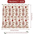thumbnail image 2 of Christmas Oven Skirt with Ruffle Lace Trim, Farmhouse Tie-Top Stove Curtain, Oven Door Cover for Dishwasher Cabinet Kitchen Decor, 29.7 x 21.7 inch, 2 of 8