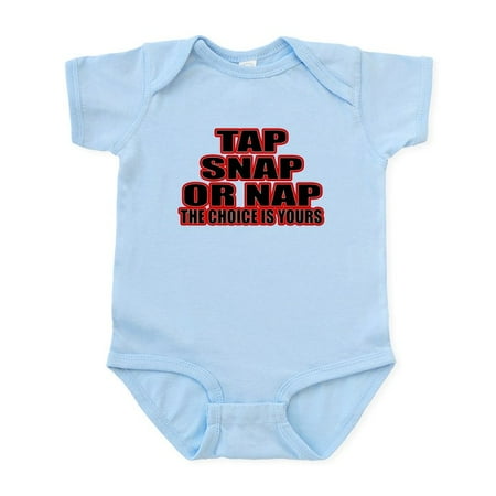 

CafePress - Tap Or Snap Infant Bodysuit - Baby Light Bodysuit Size Newborn - 24 Months
