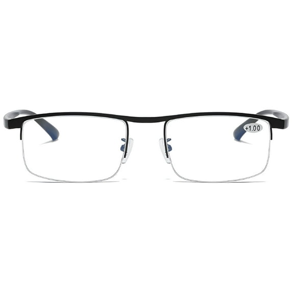 GJX Progressive Multifocus Reading Glasses Blue Light Blocking Sunglasses Fashion Rectangular Readers for Women Men Lightweight & Comfortable Anti Glare 1.00~4.00