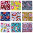 thumbnail image 1 of Servilletas de tela DIYANA IMPEX de algodón con estampado de bloques a mano, 40 x 40 cm, 10 unidades, 1 of 7